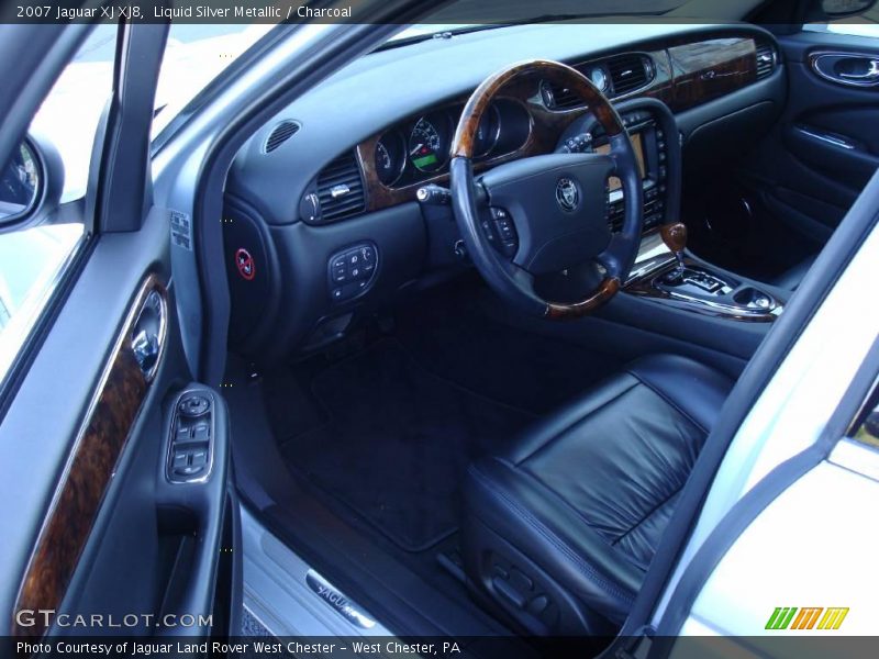 Liquid Silver Metallic / Charcoal 2007 Jaguar XJ XJ8
