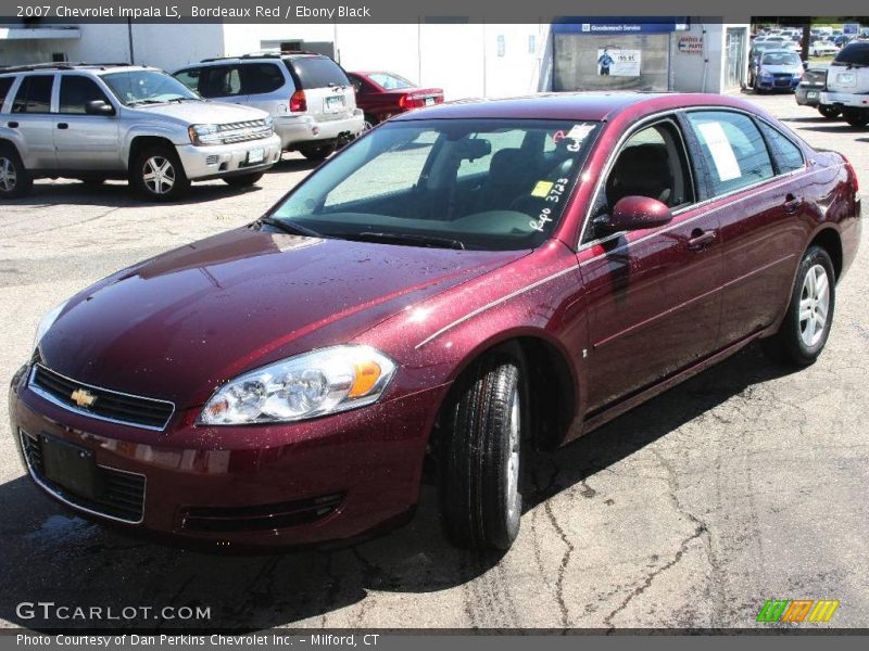 Bordeaux Red / Ebony Black 2007 Chevrolet Impala LS
