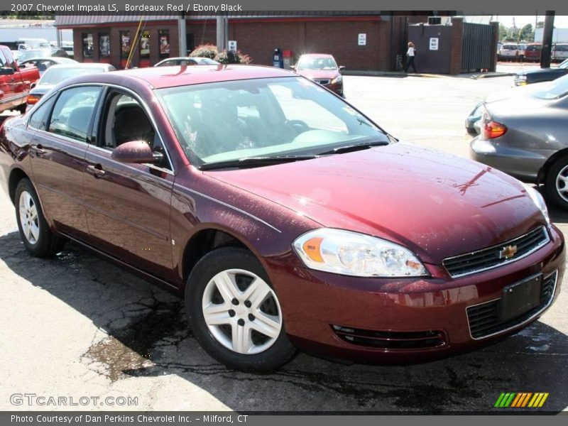 Bordeaux Red / Ebony Black 2007 Chevrolet Impala LS