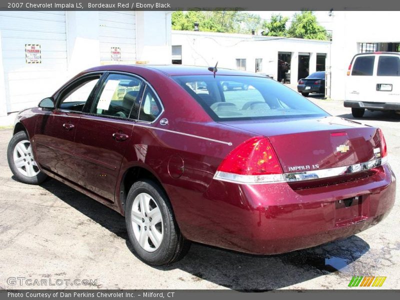 Bordeaux Red / Ebony Black 2007 Chevrolet Impala LS