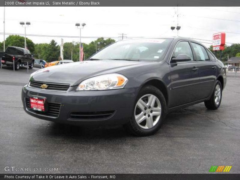 Slate Metallic / Ebony Black 2008 Chevrolet Impala LS