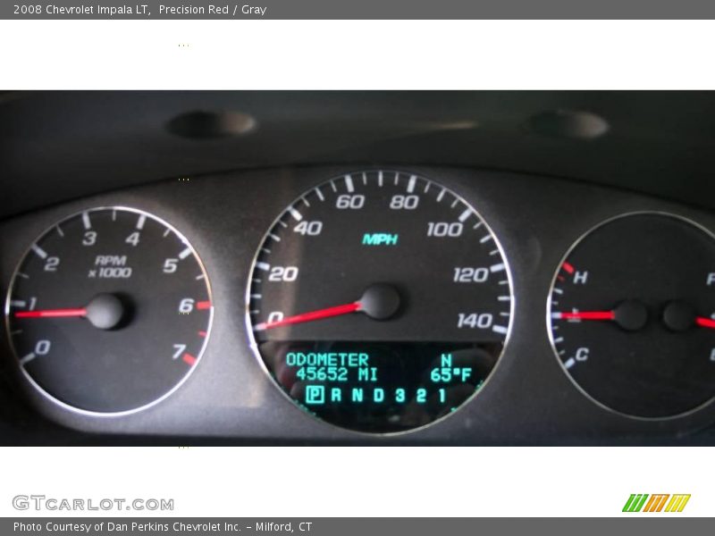 Precision Red / Gray 2008 Chevrolet Impala LT