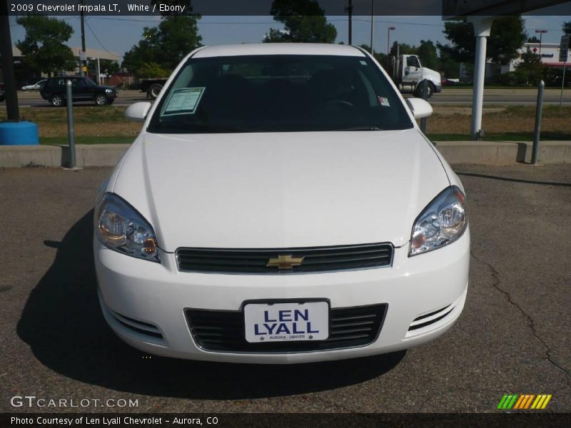 White / Ebony 2009 Chevrolet Impala LT