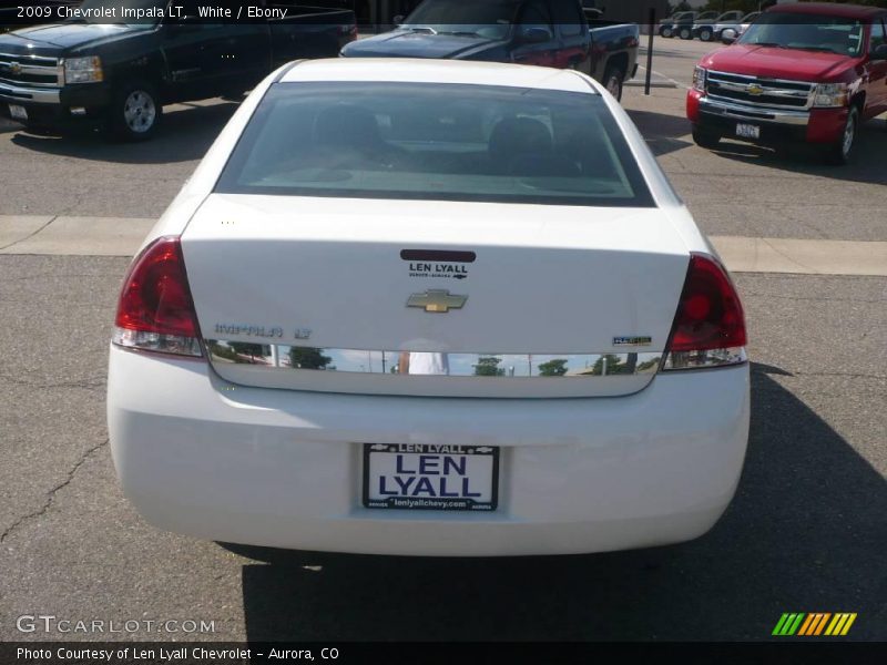 White / Ebony 2009 Chevrolet Impala LT