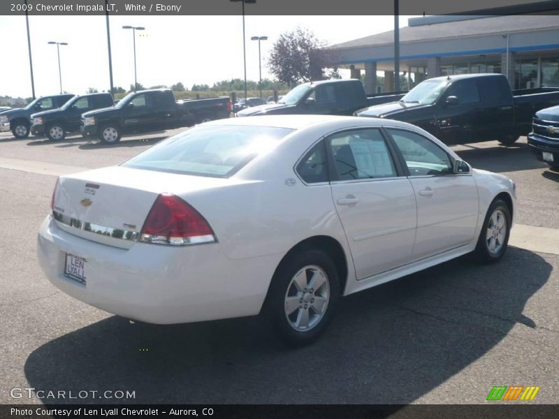 White / Ebony 2009 Chevrolet Impala LT
