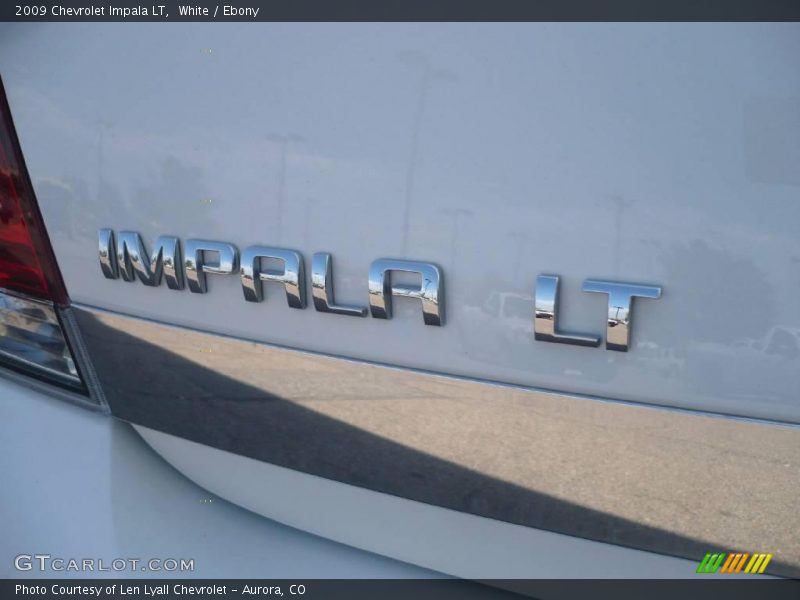 White / Ebony 2009 Chevrolet Impala LT