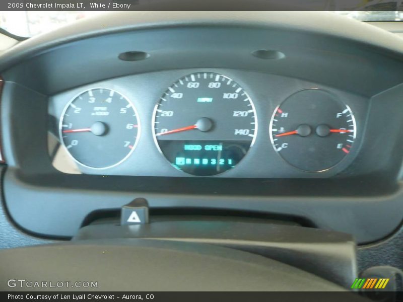 White / Ebony 2009 Chevrolet Impala LT