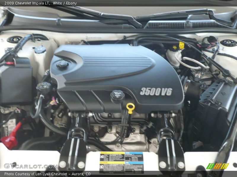 White / Ebony 2009 Chevrolet Impala LT