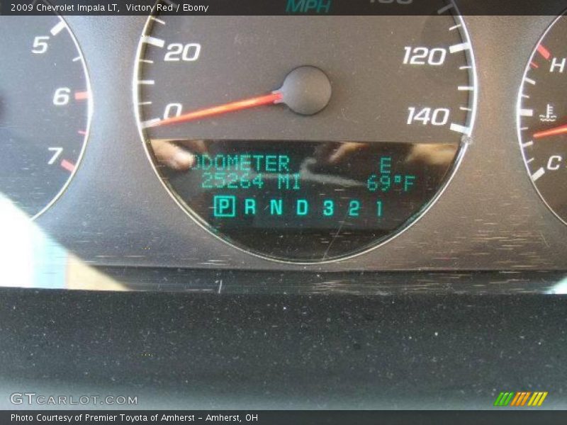 Victory Red / Ebony 2009 Chevrolet Impala LT