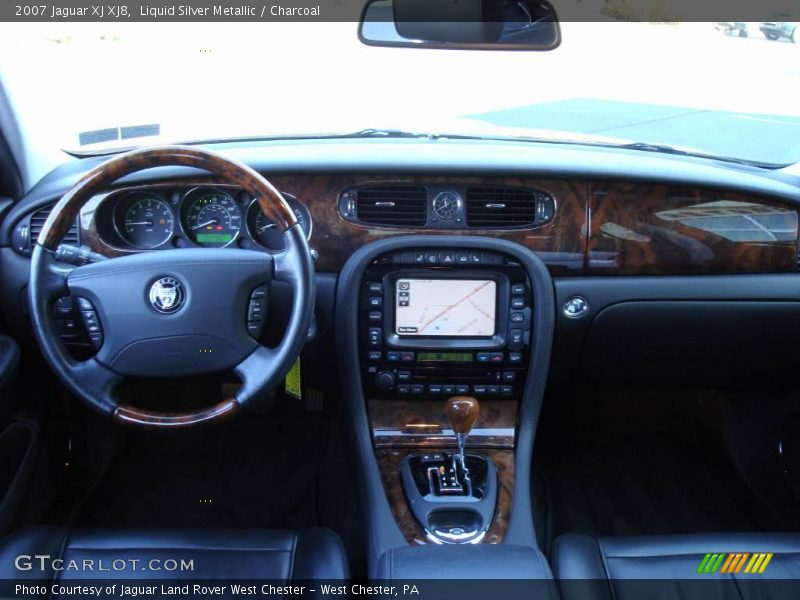 Liquid Silver Metallic / Charcoal 2007 Jaguar XJ XJ8