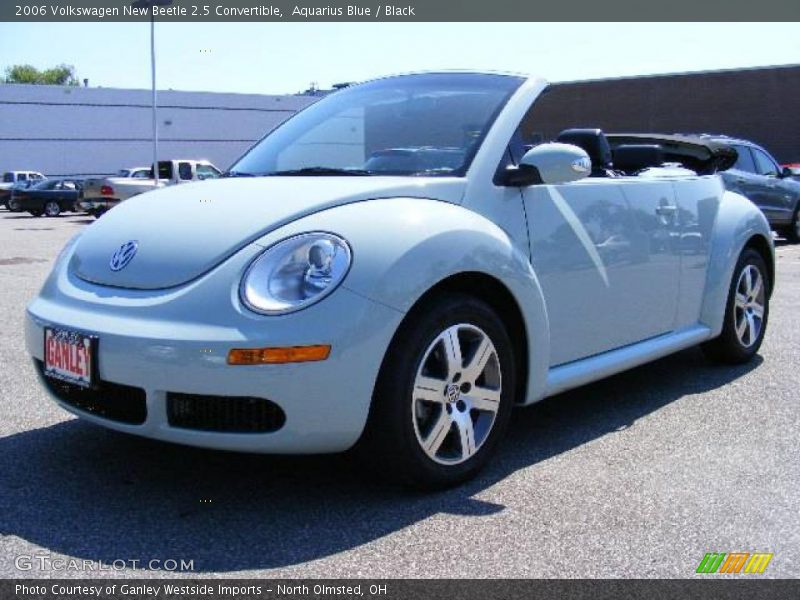 Aquarius Blue / Black 2006 Volkswagen New Beetle 2.5 Convertible