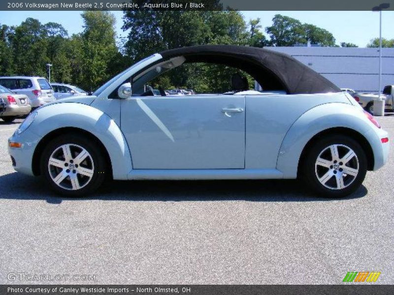 Aquarius Blue / Black 2006 Volkswagen New Beetle 2.5 Convertible