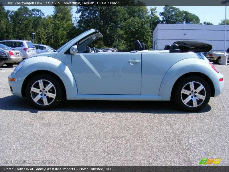 Aquarius Blue / Black 2006 Volkswagen New Beetle 2.5 Convertible