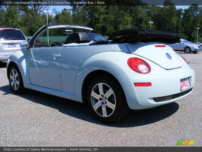 Aquarius Blue / Black 2006 Volkswagen New Beetle 2.5 Convertible