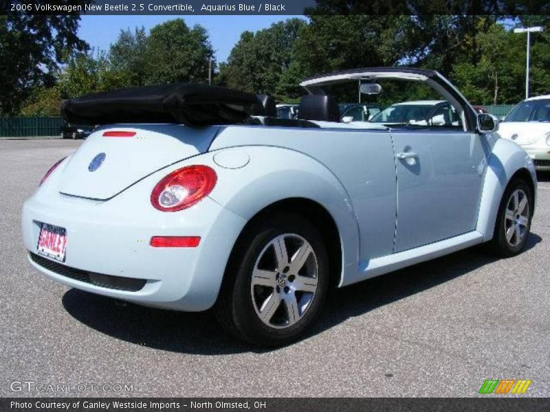 Aquarius Blue / Black 2006 Volkswagen New Beetle 2.5 Convertible