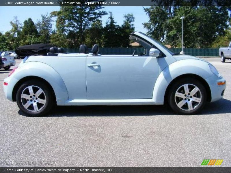 Aquarius Blue / Black 2006 Volkswagen New Beetle 2.5 Convertible
