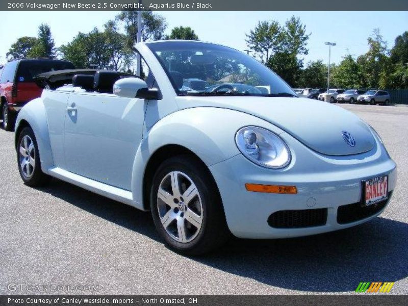 Aquarius Blue / Black 2006 Volkswagen New Beetle 2.5 Convertible