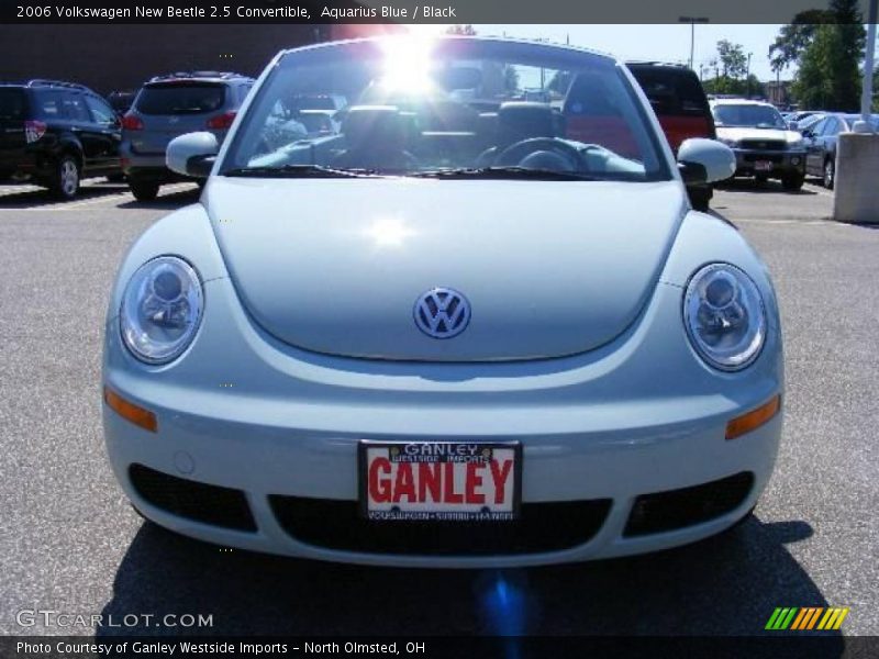 Aquarius Blue / Black 2006 Volkswagen New Beetle 2.5 Convertible