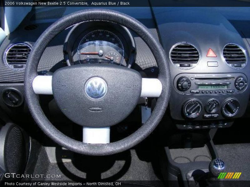 Aquarius Blue / Black 2006 Volkswagen New Beetle 2.5 Convertible