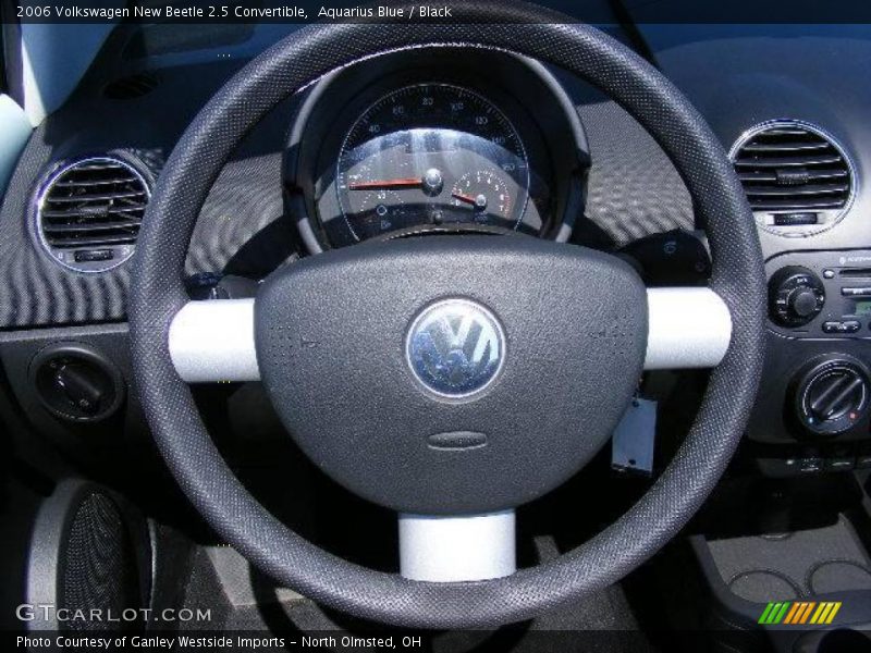 Aquarius Blue / Black 2006 Volkswagen New Beetle 2.5 Convertible
