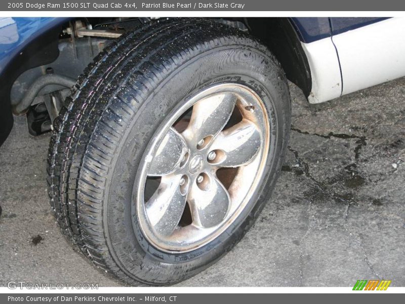 Patriot Blue Pearl / Dark Slate Gray 2005 Dodge Ram 1500 SLT Quad Cab 4x4