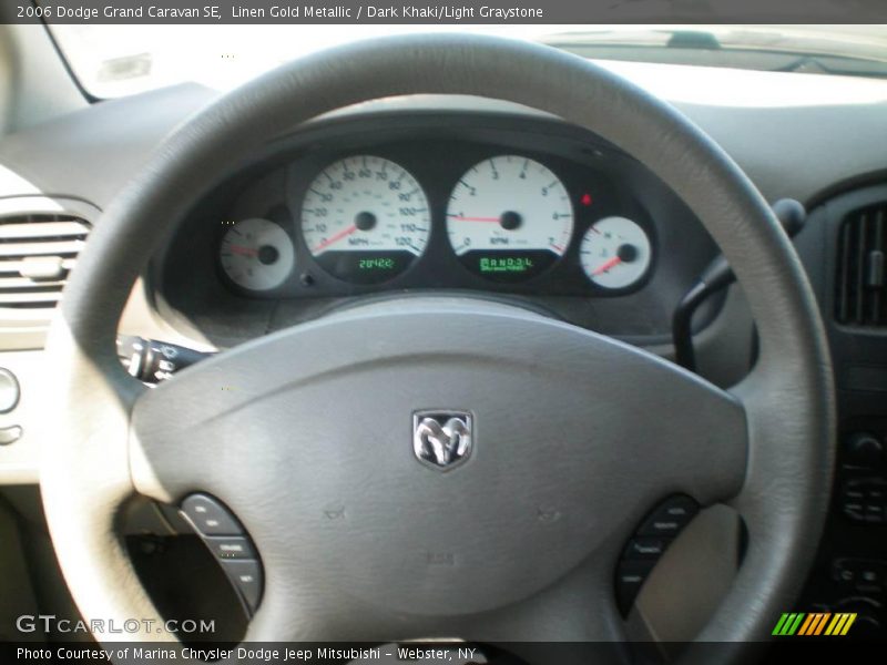 Linen Gold Metallic / Dark Khaki/Light Graystone 2006 Dodge Grand Caravan SE