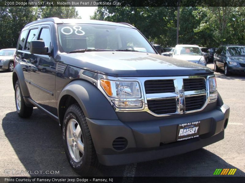 Modern Blue Pearl / Dark Slate Gray 2008 Dodge Nitro SXT 4x4