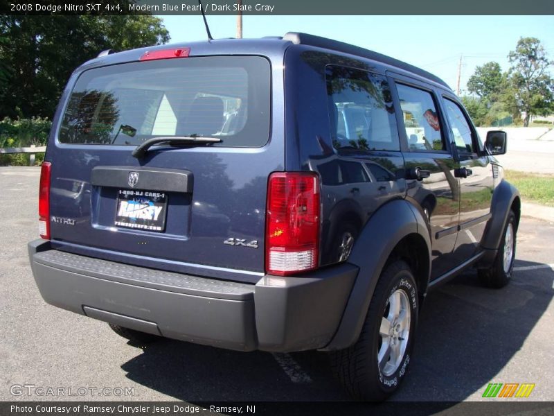Modern Blue Pearl / Dark Slate Gray 2008 Dodge Nitro SXT 4x4