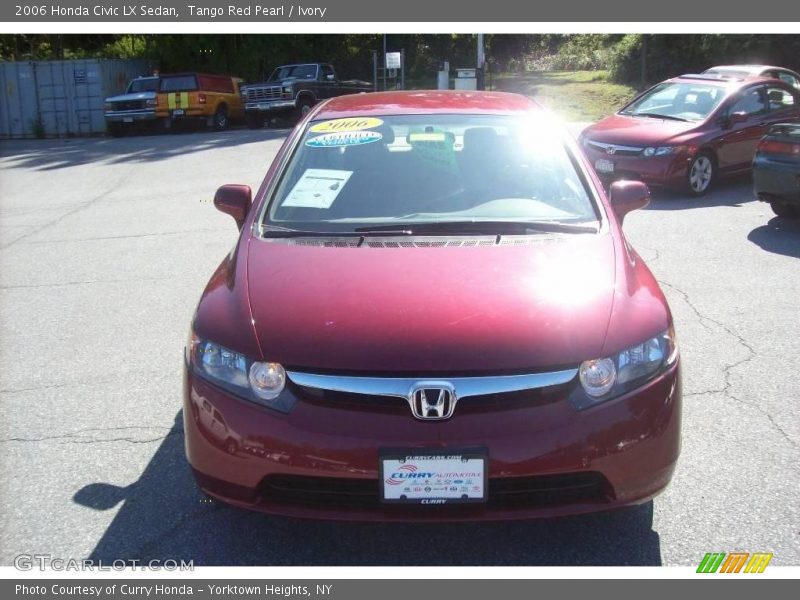 Tango Red Pearl / Ivory 2006 Honda Civic LX Sedan
