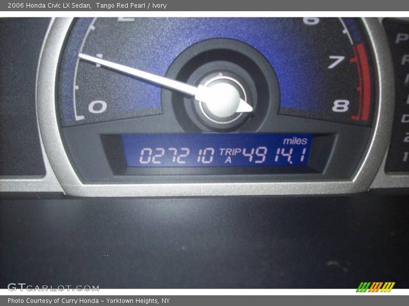 Tango Red Pearl / Ivory 2006 Honda Civic LX Sedan