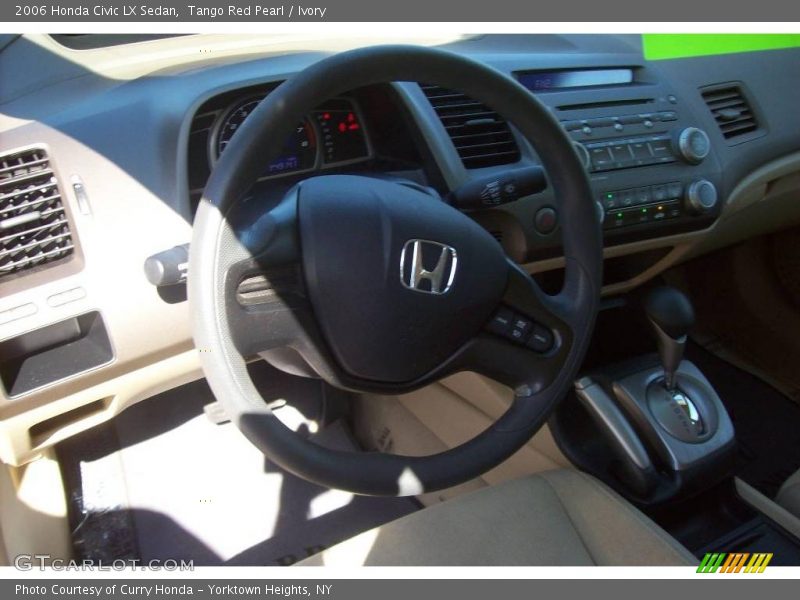Tango Red Pearl / Ivory 2006 Honda Civic LX Sedan