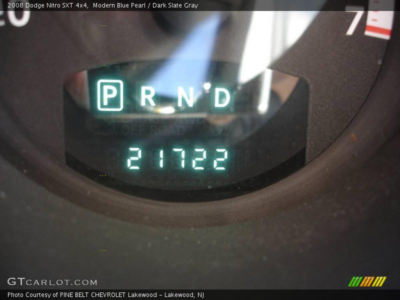 Modern Blue Pearl / Dark Slate Gray 2008 Dodge Nitro SXT 4x4