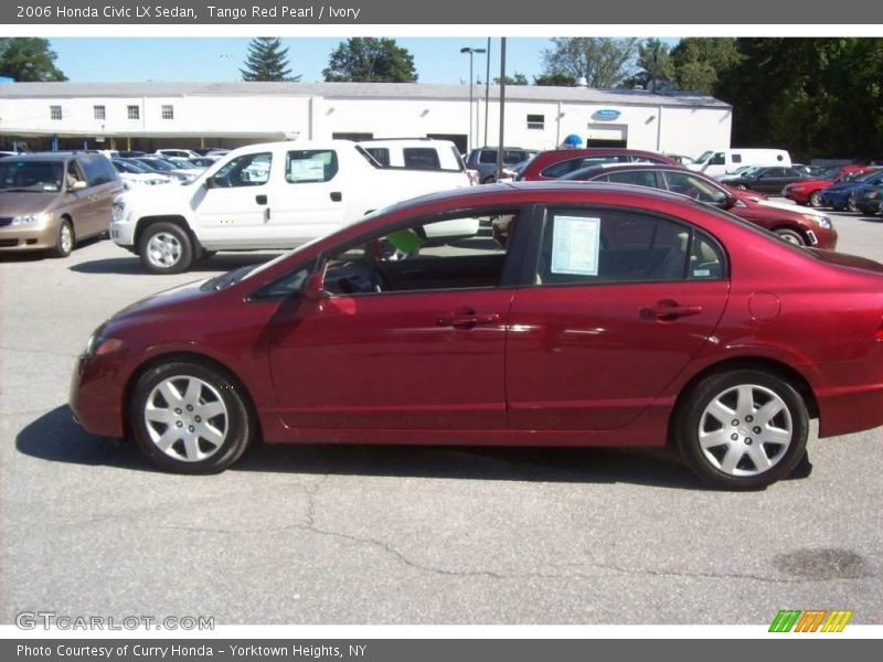 Tango Red Pearl / Ivory 2006 Honda Civic LX Sedan