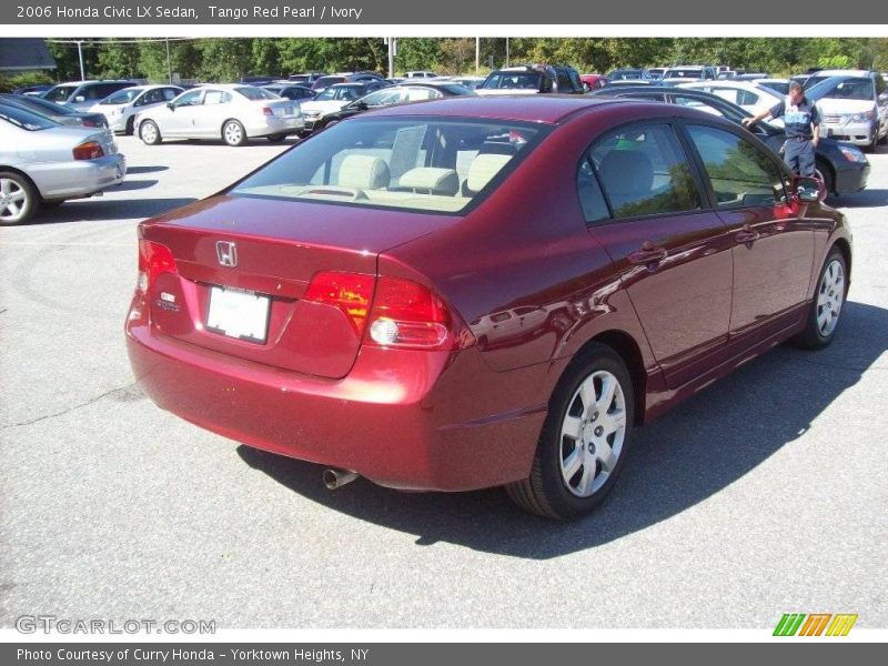Tango Red Pearl / Ivory 2006 Honda Civic LX Sedan