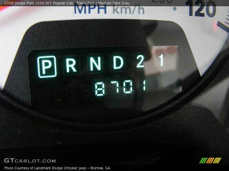 Flame Red / Medium Slate Gray 2008 Dodge Ram 1500 SXT Regular Cab