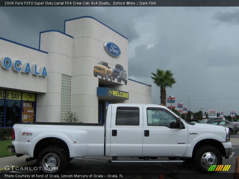 Oxford White / Dark Flint 2006 Ford F350 Super Duty Lariat FX4 Crew Cab 4x4 Dually