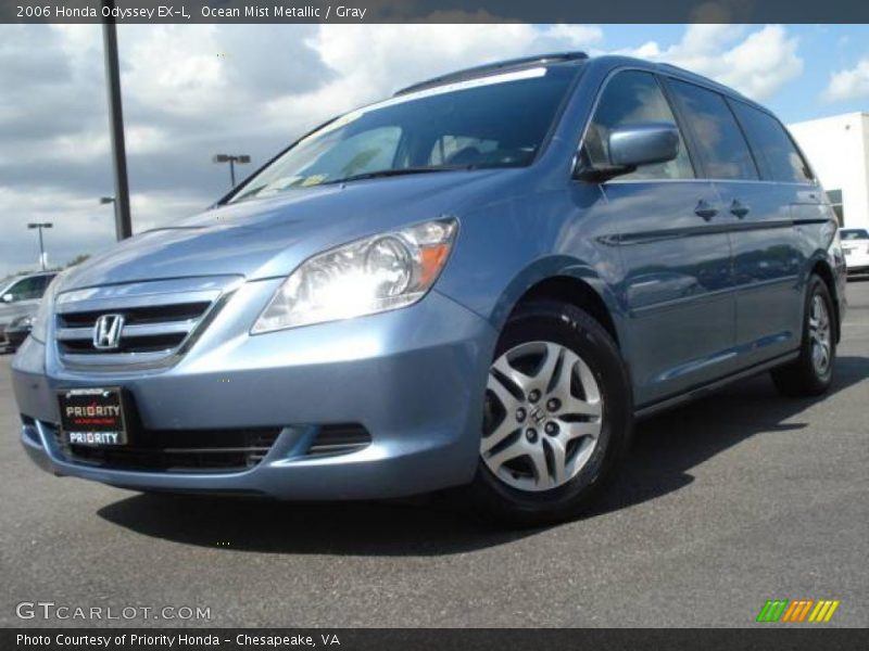 Ocean Mist Metallic / Gray 2006 Honda Odyssey EX-L