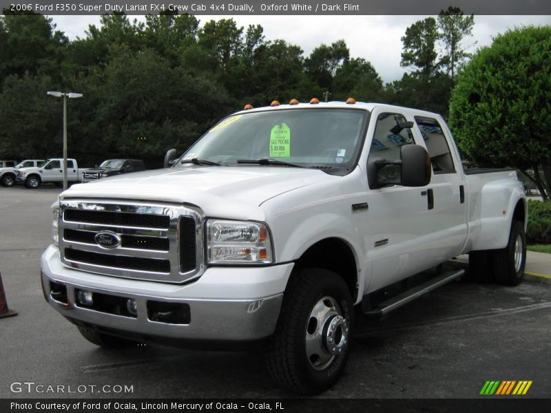 Oxford White / Dark Flint 2006 Ford F350 Super Duty Lariat FX4 Crew Cab 4x4 Dually