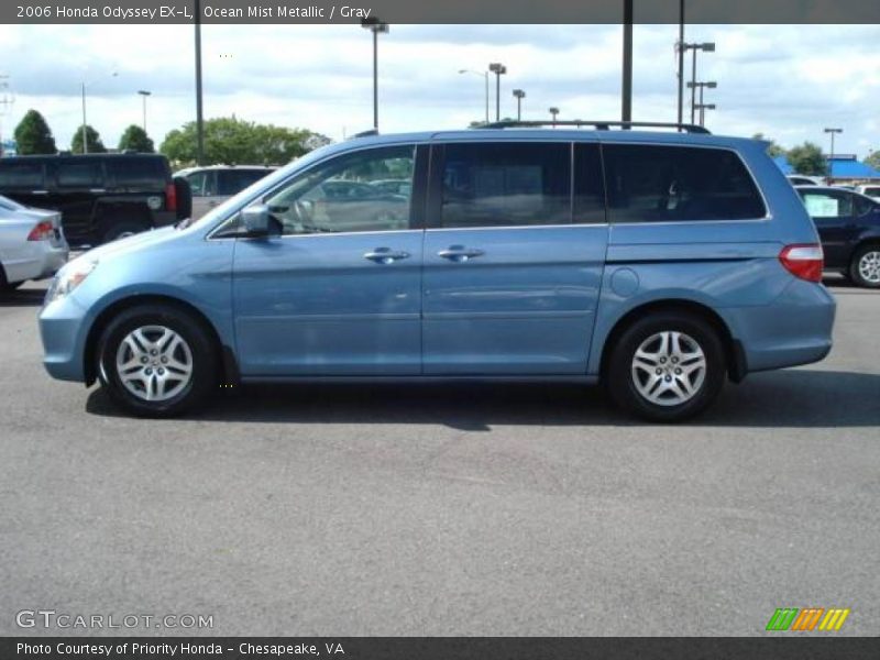 Ocean Mist Metallic / Gray 2006 Honda Odyssey EX-L