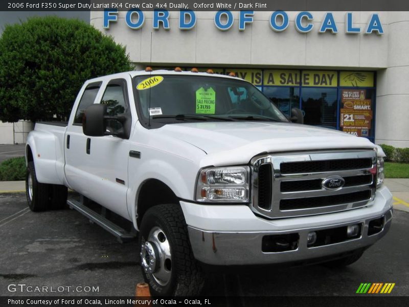 Oxford White / Dark Flint 2006 Ford F350 Super Duty Lariat FX4 Crew Cab 4x4 Dually