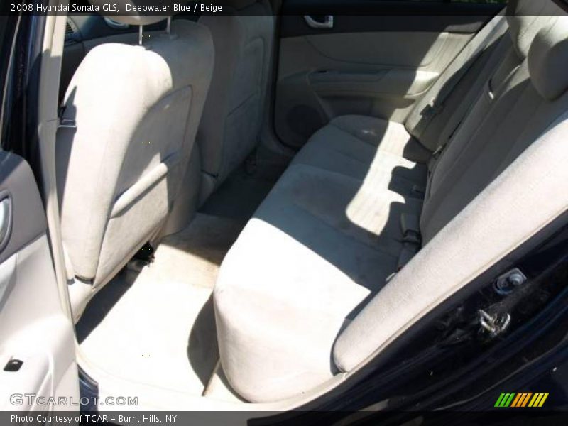 Deepwater Blue / Beige 2008 Hyundai Sonata GLS