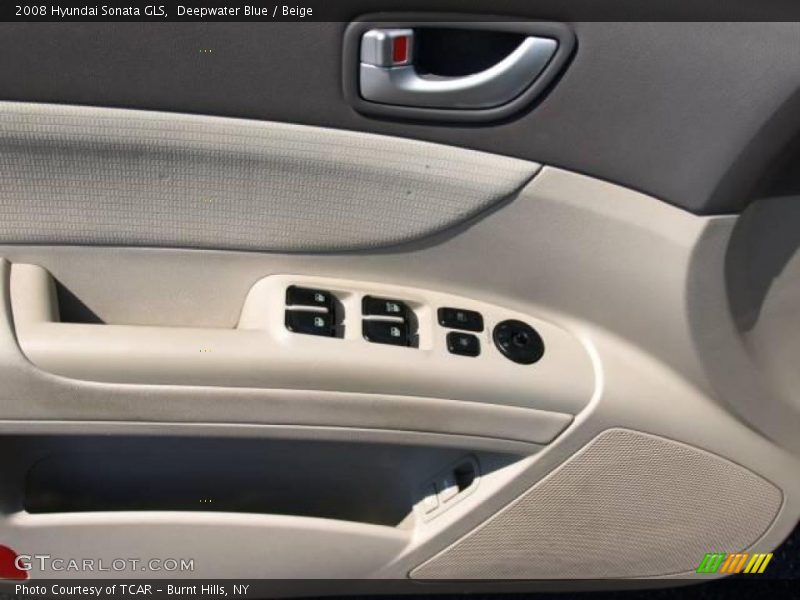 Deepwater Blue / Beige 2008 Hyundai Sonata GLS