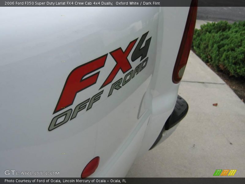 Oxford White / Dark Flint 2006 Ford F350 Super Duty Lariat FX4 Crew Cab 4x4 Dually