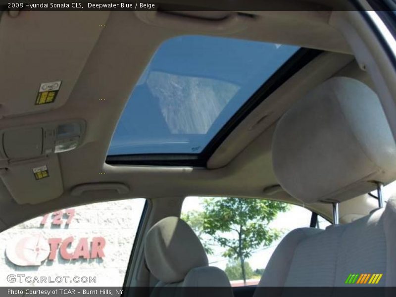 Deepwater Blue / Beige 2008 Hyundai Sonata GLS