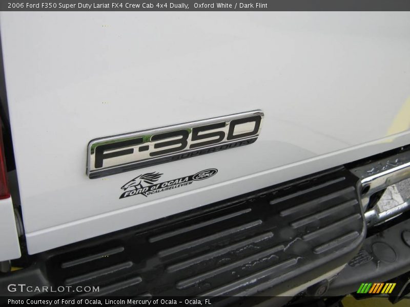 Oxford White / Dark Flint 2006 Ford F350 Super Duty Lariat FX4 Crew Cab 4x4 Dually