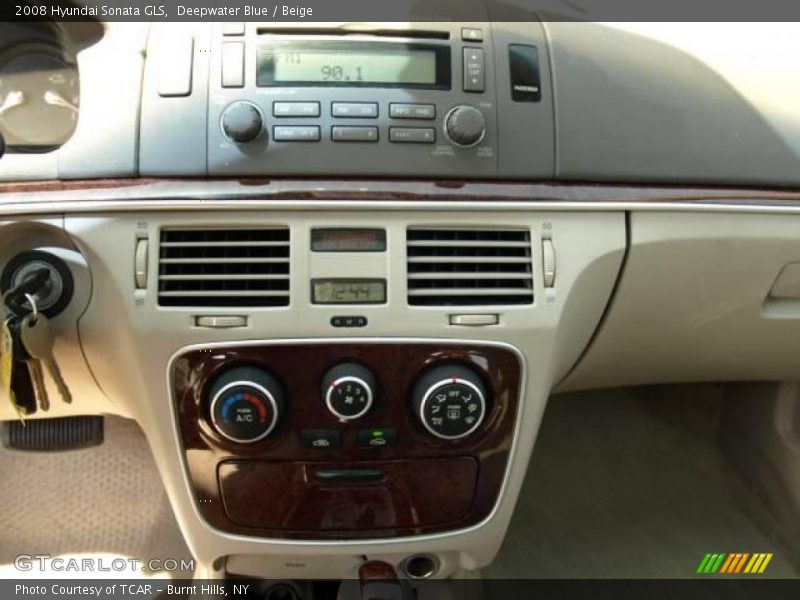 Deepwater Blue / Beige 2008 Hyundai Sonata GLS