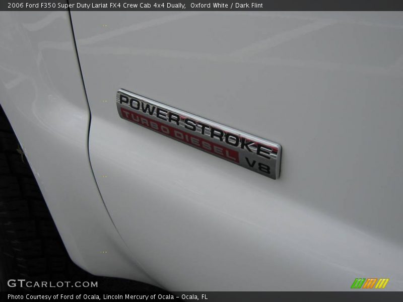 Oxford White / Dark Flint 2006 Ford F350 Super Duty Lariat FX4 Crew Cab 4x4 Dually