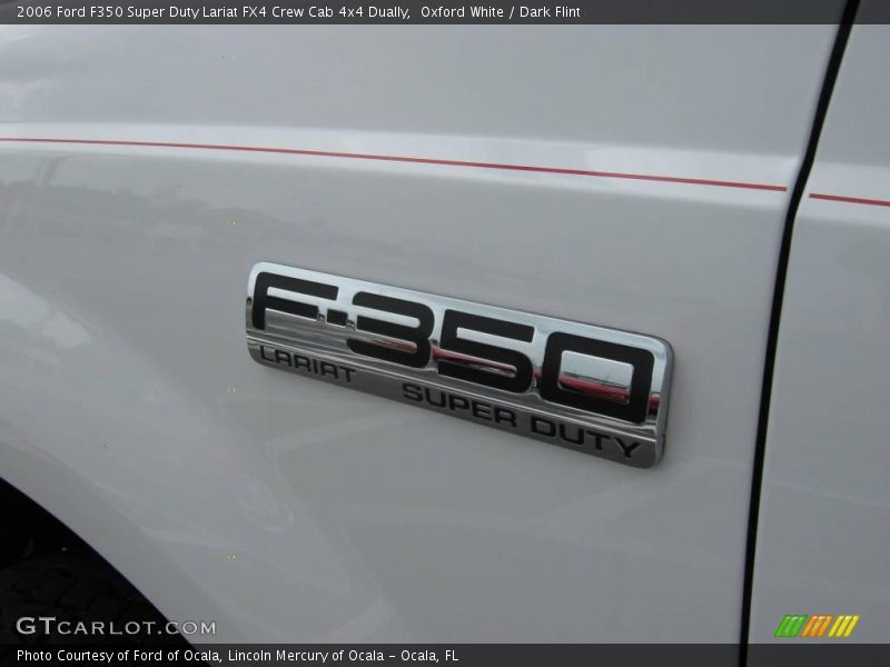 Oxford White / Dark Flint 2006 Ford F350 Super Duty Lariat FX4 Crew Cab 4x4 Dually