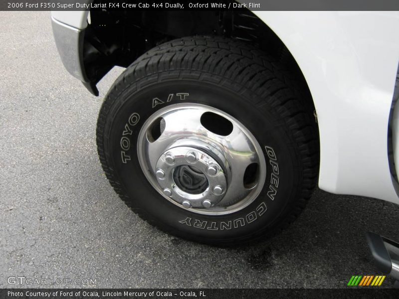 Oxford White / Dark Flint 2006 Ford F350 Super Duty Lariat FX4 Crew Cab 4x4 Dually