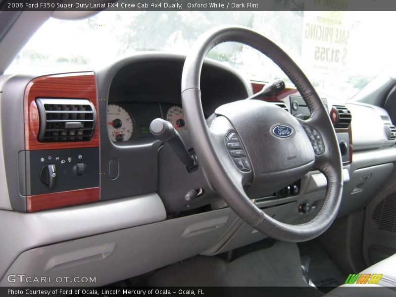 Oxford White / Dark Flint 2006 Ford F350 Super Duty Lariat FX4 Crew Cab 4x4 Dually